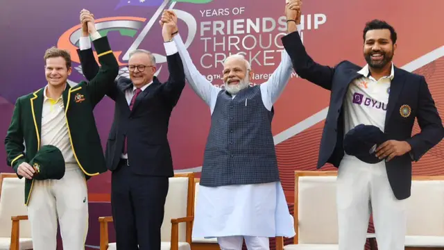 Video: चौथे टेस्ट में गूंजा मोदी-मोदी का नारा, कंगारू पीएम के साथ Narendra Modi पहुंचे मैदान पर, वीडियो हुआ वायरल