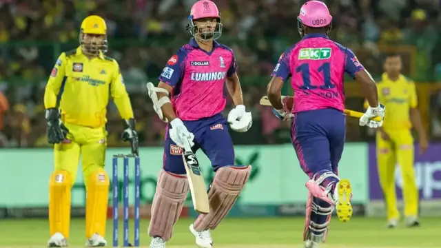 WATCH: यशस्वी जायसवाल के रिवर्स SIX ने उडाए धोनी के होश, तो डरकर भागी चीयरलीडर्स