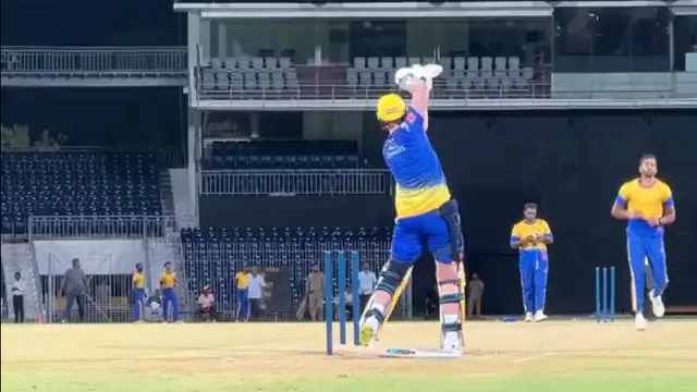 Video: CSK के बेन स्टोक्स ने गर्दा उड़ा दिया, आईपीएल शुरू होने से पहले टिकाये चौके छक्के, गेंदबाज के छूटे पसीने