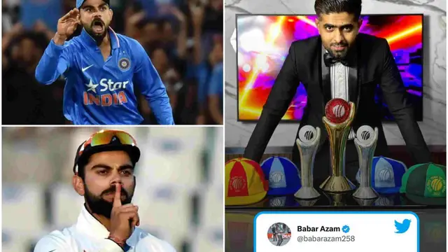 Babar Azam ने विराट कोहली को नीचा दिखाने के लिए किया यह घिनौना काम, सोशल मीडिया पर भिड़े भारत पाकिस्तान के फैंस