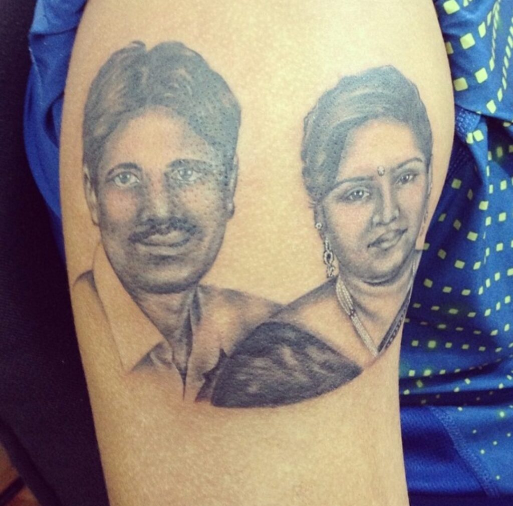 टट क दवन ह सरयकमर दल पर छप ह वइफ  Suryakumar yadav  tattoos meanings indian cricketer surya wife and family love tspo
