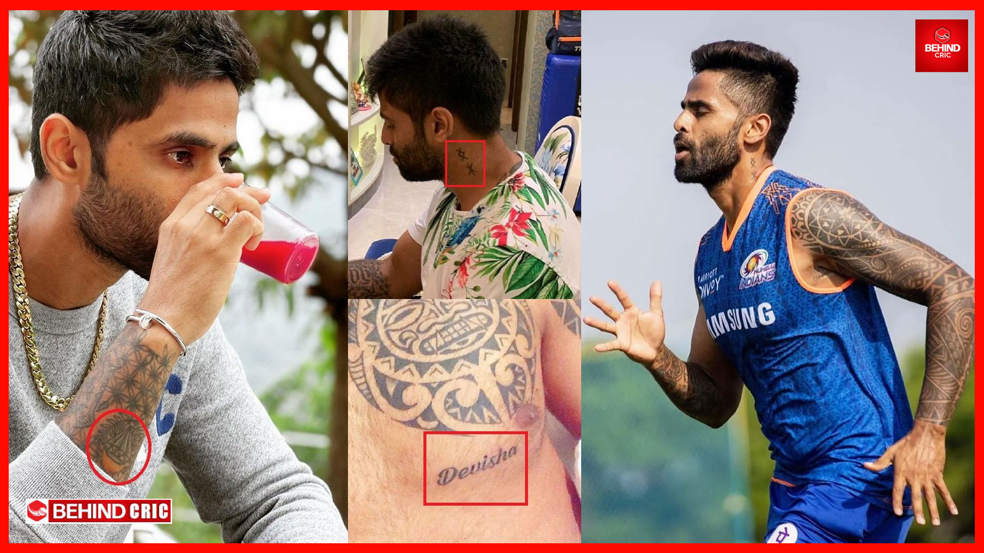 सूर्यकुमार यादव के नए टैटू के दीवाने हुए फैंस, कहा खुल गई है स्टार बल्लेबाज  की 'तीसरी आंख' | Suryakumar Yadav Flaunts His New Evil Eye Tattoo See Pic |  TV9 Bharatvarsh